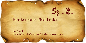 Szekulesz Melinda névjegykártya